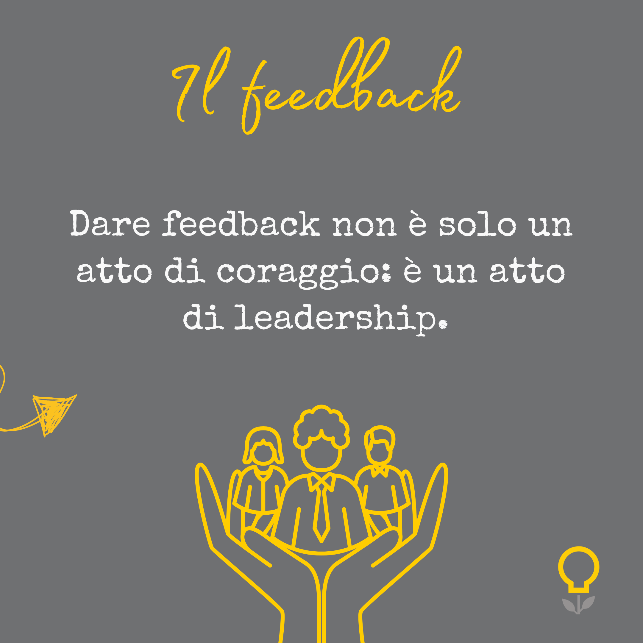 Il feedback atto di leadership